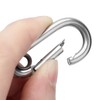 10Pcs Snap Hook Stainless Steel Safety Rope Spring Carabiner Hanging