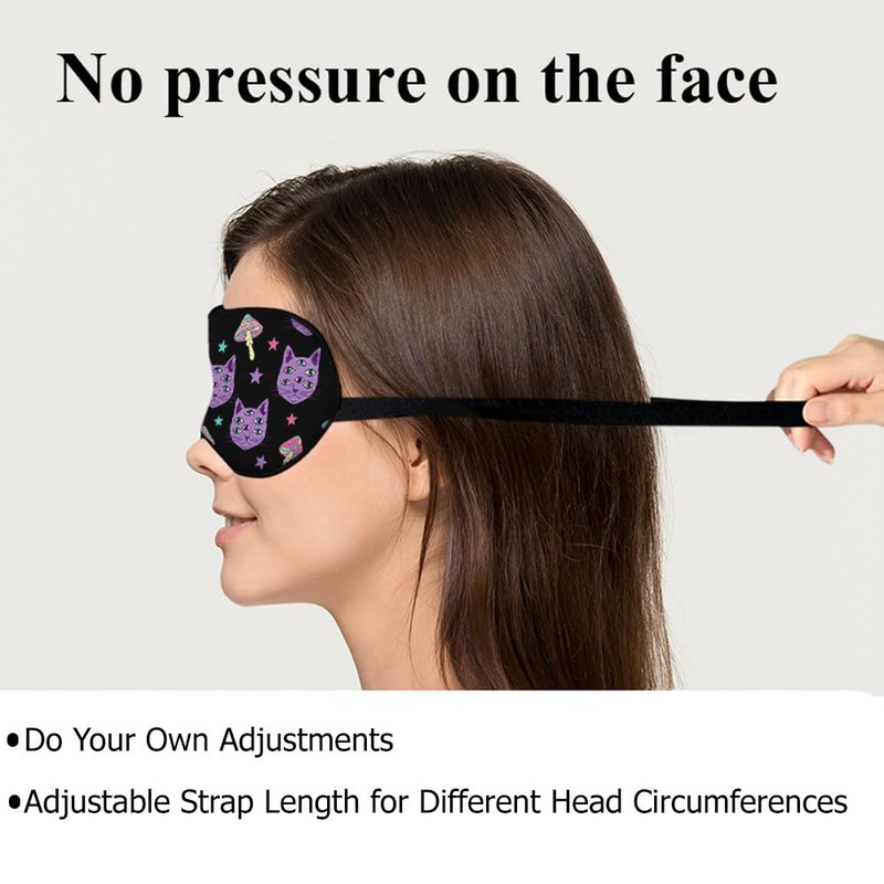 NOHSHE Out of Office Sleep Eye Mask Eye Cover Warning