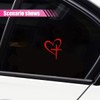 KITUREK Love Cross Sticker Decal, Love Heart Cross Stickers, Decal