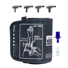 1Set 9'-21'(22-52CM) Extra Large Blood Pressure Cuff Adjustable Wide-Range Replacement Big and The Replacement Cuff is Easy to self-Adjust to Improve Accuracy. Suitable for Adult Normal and Big arms