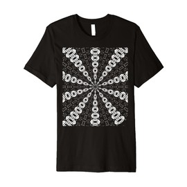 Starlight Speeding Mid-Century Pattern White Black Cut Out Premium T-Shirt