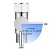 Brass Metal T Adapter with Shut Off Valve,7/8 1/2 Bidet