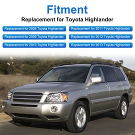 VANJING Replacement for Leather Center Console Armrest Lid Kit Toyota Highlander 2008 2009 2010 2011 2012 2013 2014 Gray