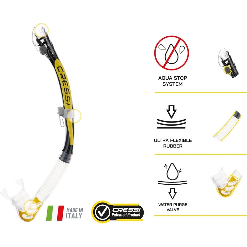 Cressi Big Eyes Evolution Mask & Alpha Ultra Dry Snorkel