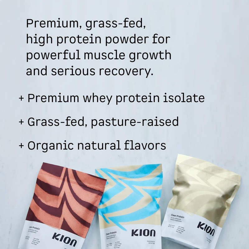 Kion Clean Protein | Grass-Fed & Pasture-Raised Whey Isolate Protein