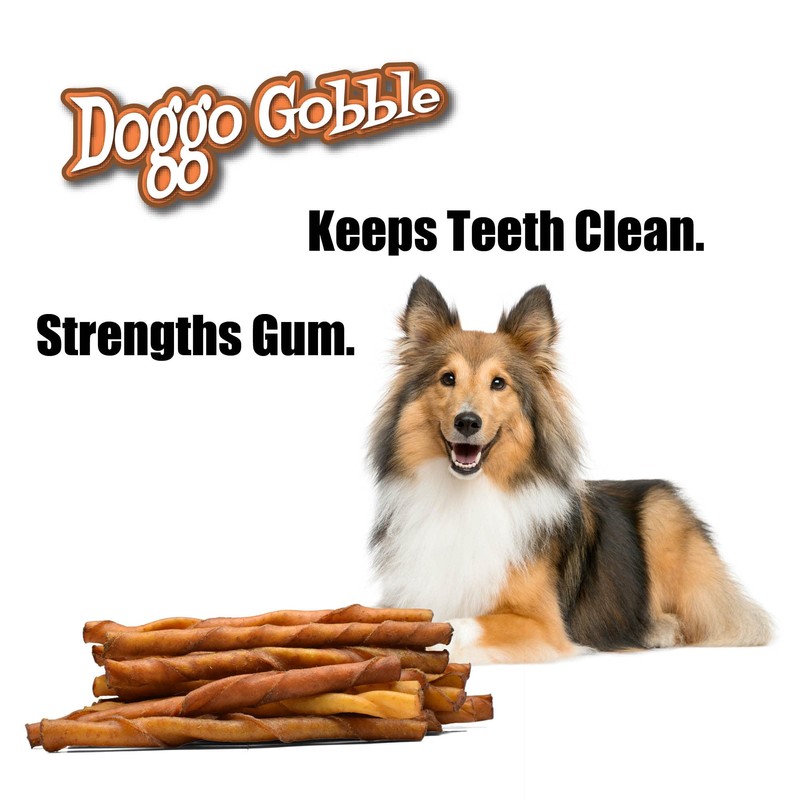 Doggo Gobble Porkhide 5-inch Twist Sticks - 40 Pack
