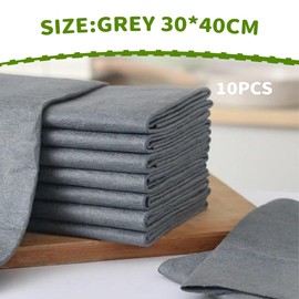 EIYVPRA Pack of 10 Magic Cleaning Cloths Thickened Magic Cleaning Cloth Reusable Microfibre Magic Cleaning Cloth Thickened Magic Cleaning Cloth for Cars (30 x 40 cm)