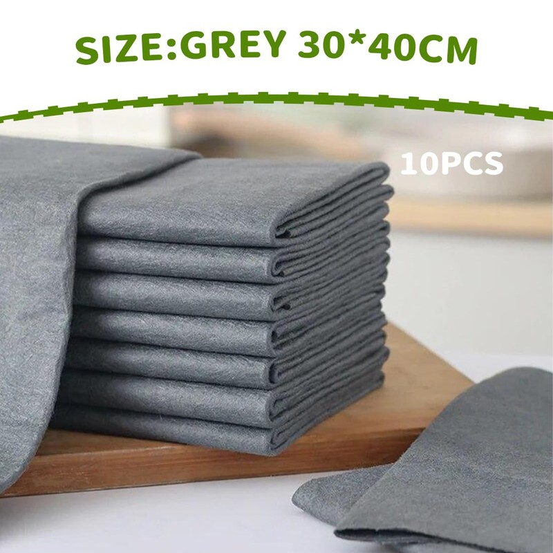 EIYVPRA Pack of 10 Magic Cleaning Cloths Thickened Magic Cleaning
