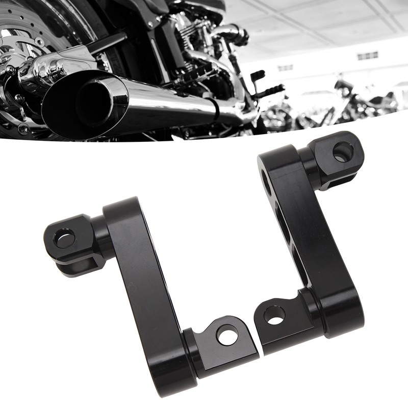 Motorcycle Foot Peg Highway Bracket 360° Adjustable Rugged Foot Peg