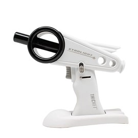 Thicket StarLight Torch Lighter – Adjustable Butane Flame, Metal Nozzle, Safety Lock, and Hands-Free Stand (White)