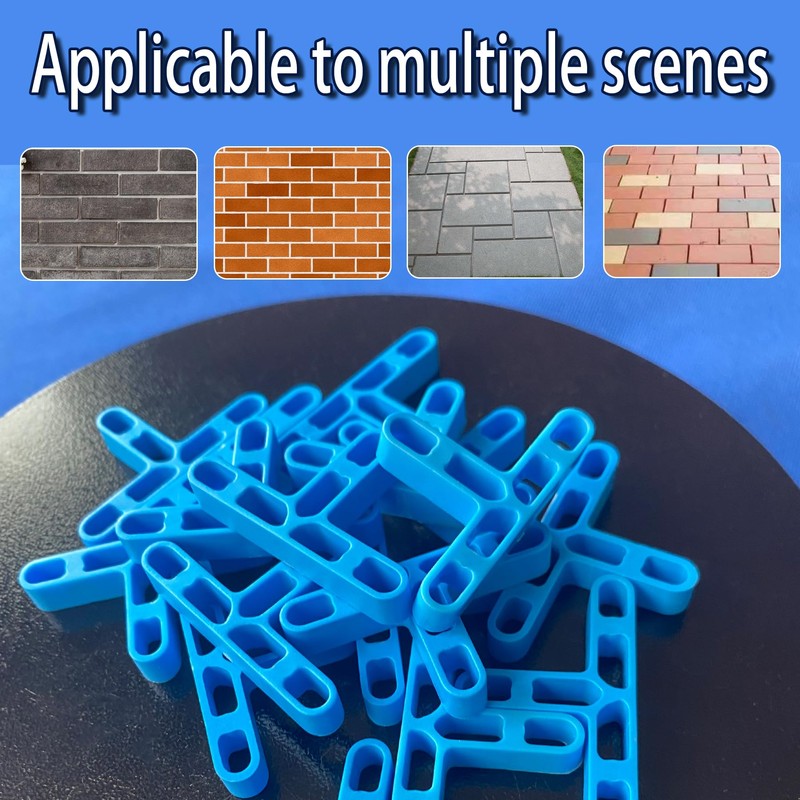 100-Pack 1/4" Plastic Spacers for Tile & Brick Non-Slip Masonry