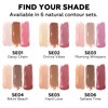 FOCALLURE 3 PCS Liquid Contour Stick,Moisturizing Highlighter,Blush and Bronzer,Silky Cream