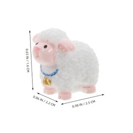 Kisangel 12Pcs Miniature Sheep Figurines Adorable Resin Garden Animals for DIY Fairy Garden Terrarium Decoration for Succulent Lovers and Micro Landscape Enthusiasts