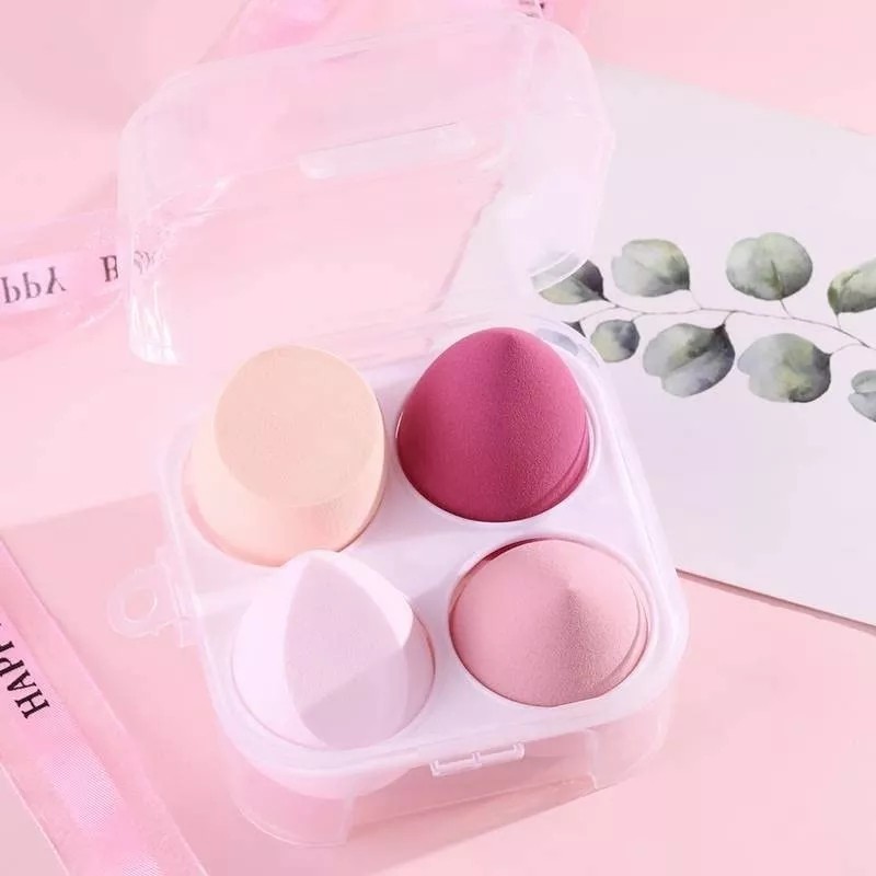 Andros Fifty Kit Esponja Maquillaje 4/8 Piezas Color Rosa Con