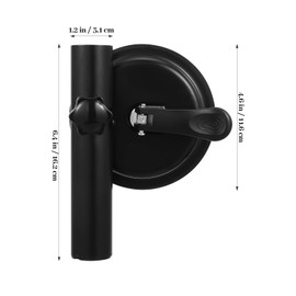 Operitacx Suction Cup Flag Holder Flagpole Holder Universal Vehicle Flagpole Holder Adjustable Flag Pole Holder Rubber Flagpole Base for ATV Utv Desert Buggy Black