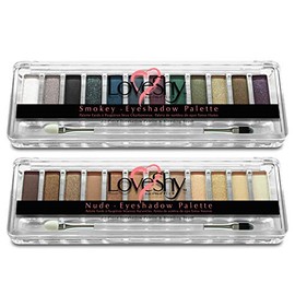 LoveShy Cosmetics Eye Makeup set - Includes 2 Eye shadow palette, makeup sets for girls, makeup sets for women, girls makeup sets, makeup sets for teenagers (Kit 2)