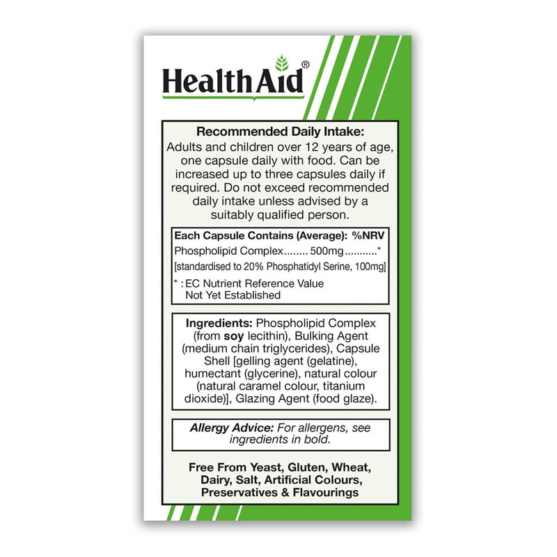 HealthAid Phosphatidyl Serine - 30 Capsules