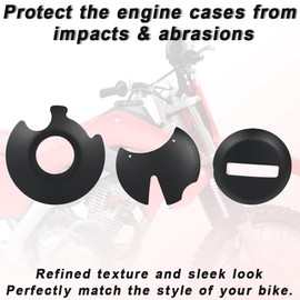 Xitomer Engine Case Guards/Clutch Ignition Case Savers Guards, Fit for CRF125F 2014-2025 with RTV Adhesive (Black)