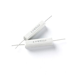 Wirewound Resistors 10Pcs Wirewound Ceramic Cement Resistor 10W Horizontal 5 Ohm,10 Ohm, 100 Ohm, 330 Ohm