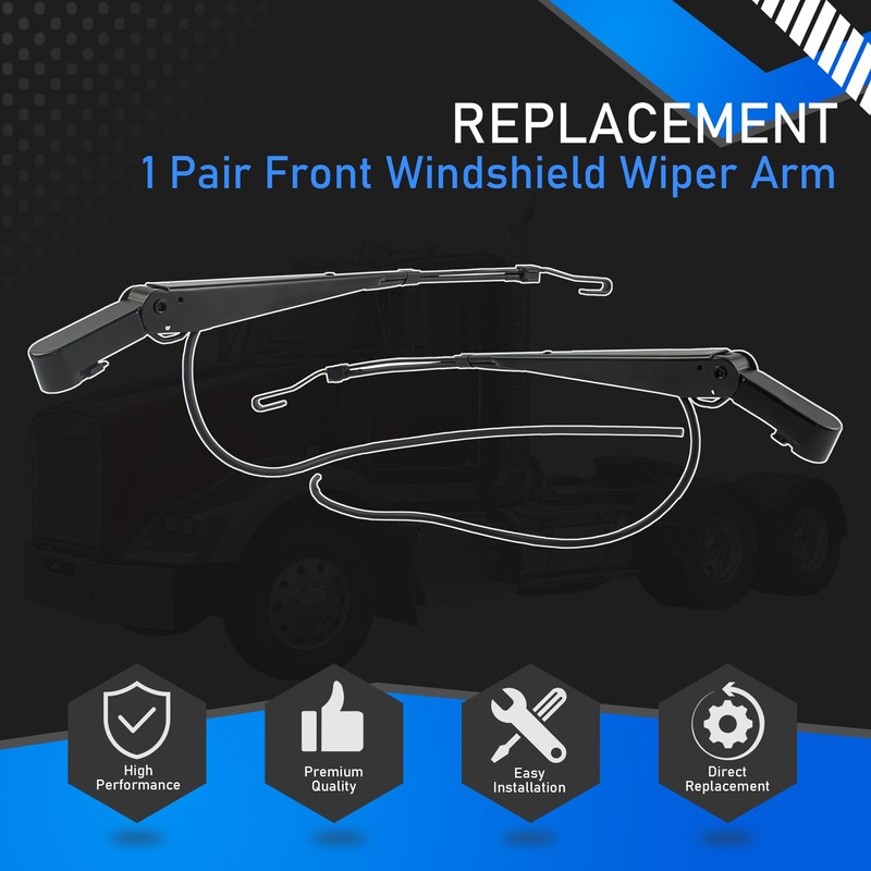 YzusGomumu 602-5403 1 Pair Front Windshield Wiper Arm Compatible With