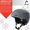 Head Compact Evo Ski Snowboard Helmet – Grey – Size: