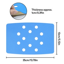 Cojín Para Silla De Ducha De 13,78 × 5,12 × 0,39in,Almohadilla Impermeable Y Antideslizante,Cojín Para Taburete De Ducha Portátil,Diseño De Perforación EVA,Alfombrilla Para Asiento Para Sillas De Baño