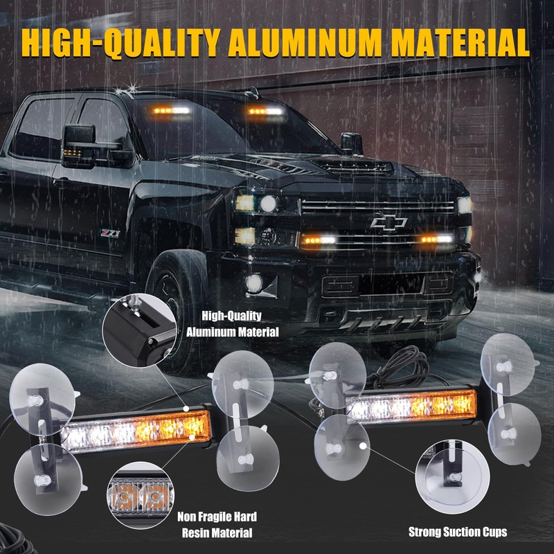 Tiannor Strobe Lights for Trucks Traffic Advisor Light Bar LED