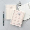 Monolike Checkers 4 Month Study Planner, Red Line - Academic
