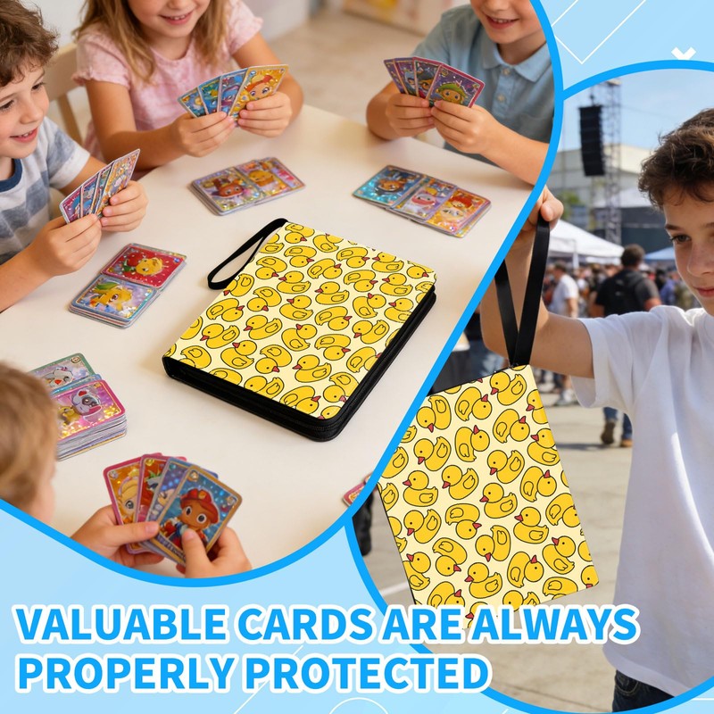 Duck Trading Card Binder, 400 Pocket Card Storage Album