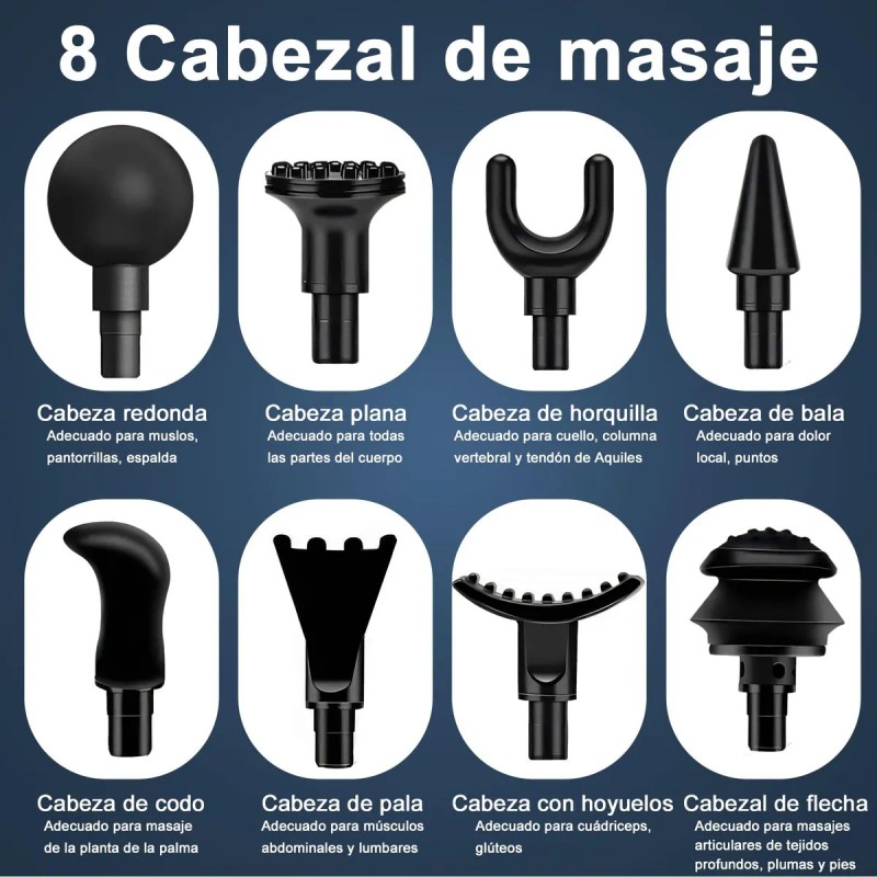 Pistola Masajeadoras Muscular Fascia Mini Eléctrica Portátil