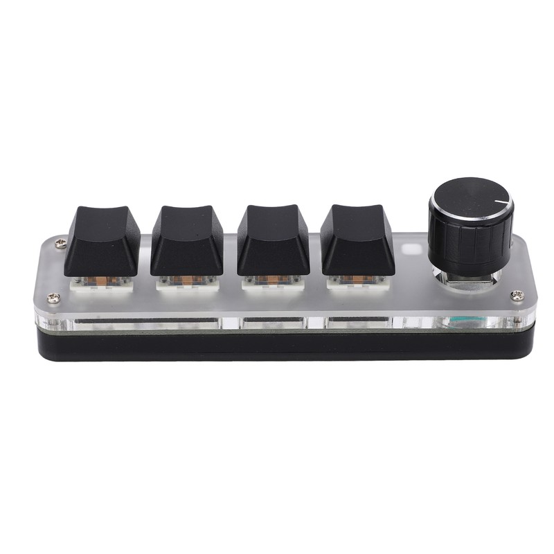 One Handed Mechanical Keyboard 4 Key with Adjustable RGB DIY