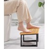 REGIS Bamboo Toilet Stool for Adults, 7" Poop Stool, Bathroom