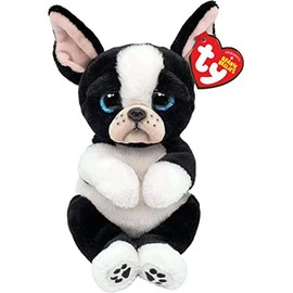 Ty - Beanie Bellies - Tink The Dog Soft Toy 15 cm - TY41054, White, Black