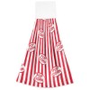 Popcorn Box Strips Hanging Kitchen Towels Christmas Red Hand Towel
