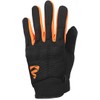 GMS Rio Motorcycle Gloves (Black/Orange, 3XL)