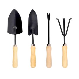 Avilia Basket with Gardening Tools – Complete Set with Rake and Scoops, Ideal for Garden Care, 22 x 22 x 35 cm
