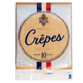 Melissa's Ready-to-Eat Plain Crepes, 9-inch Crepes To Go for Breakfast and Camping, Healthy Snack Options for Kids and Adults, 3 Packages, 10 Count