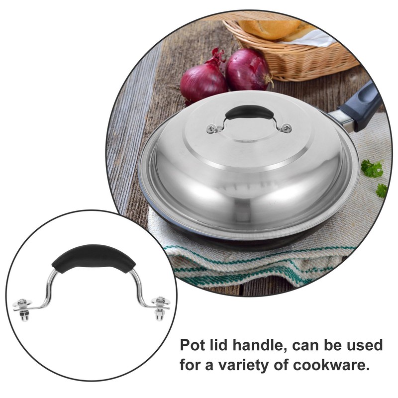 VOSAREA Universal Bakelite Pot Lid Handle, Heat Resistant, Easy Installation,