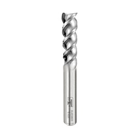 SPEED TIGER AUE Carbide Square End Mill for Aluminum Applications - High Feed U-Type Design - for Roughing and Finishing - 3-Flute, Uncoated - AUE0803 - Made in Taiwan (1 Piece, 8 mm)