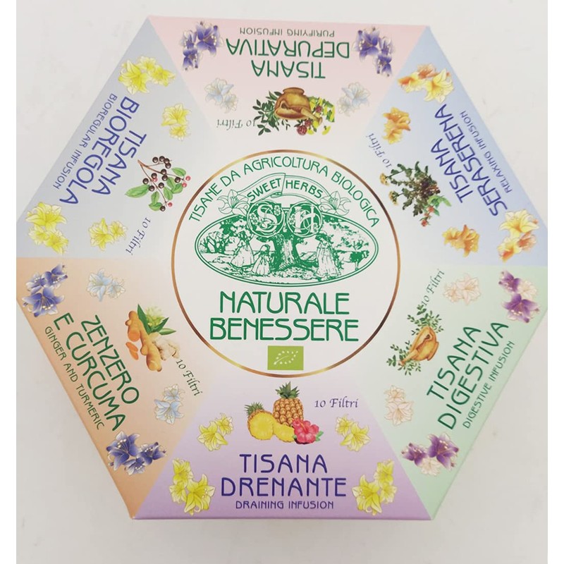 Brezzo Sweet Herbs Natural Organic Herbal Tea Collection Wellness 6