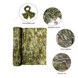 WINWAY Camo Burlap Camouflage Netting Quiet Mesh Net for Hunting Sunshade Camping Concealment Shooting Blinds