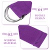 Mipcase 5pcs Inelastic Yoga Strap Non-elastic Exercise Bands for Flexibility