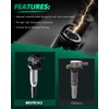 SCITOO Ignition Coil Coils Pack fits for X6 3.0L 2011-2017