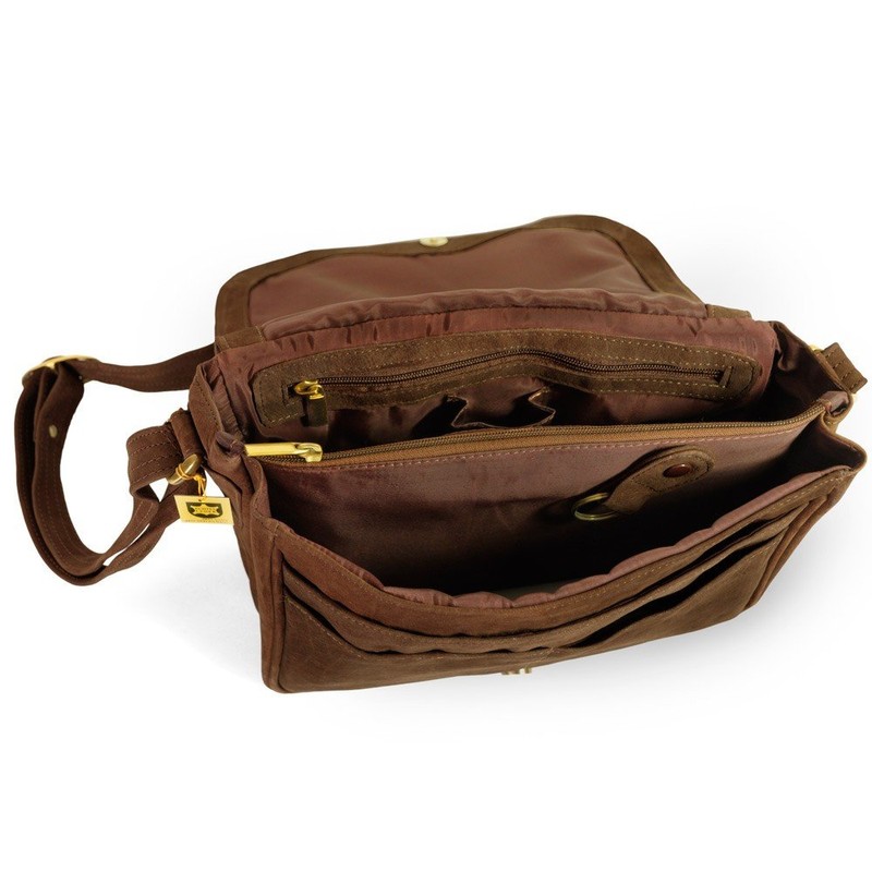 Hamosons 577 Ladies Retro Genuine Leather Handbag Medium Shoulder Bag