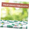 LABRIMP Elegant Tropical Palm Leaf Tablecloth Party Home Decor for