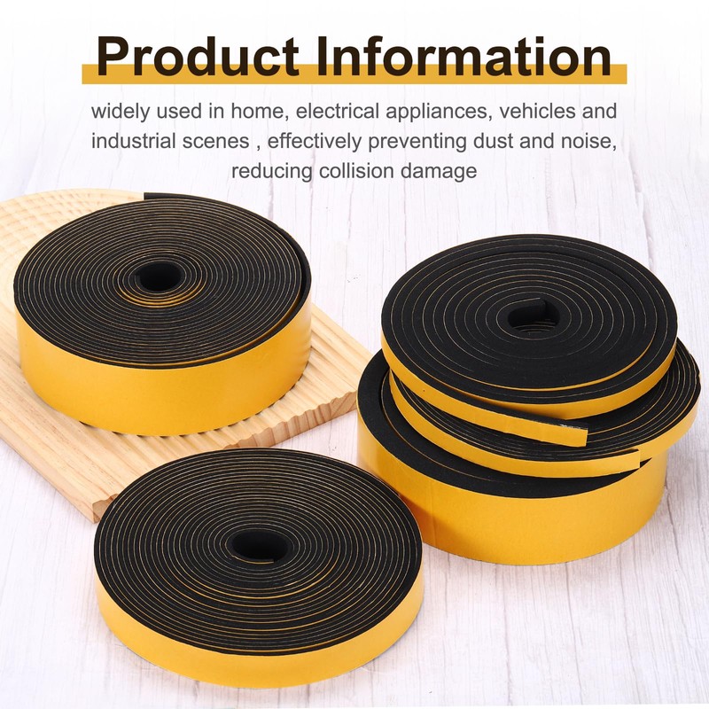 MECCANIXITY Weather Door Seal Strip Tape, Door Insulation Stripping Single