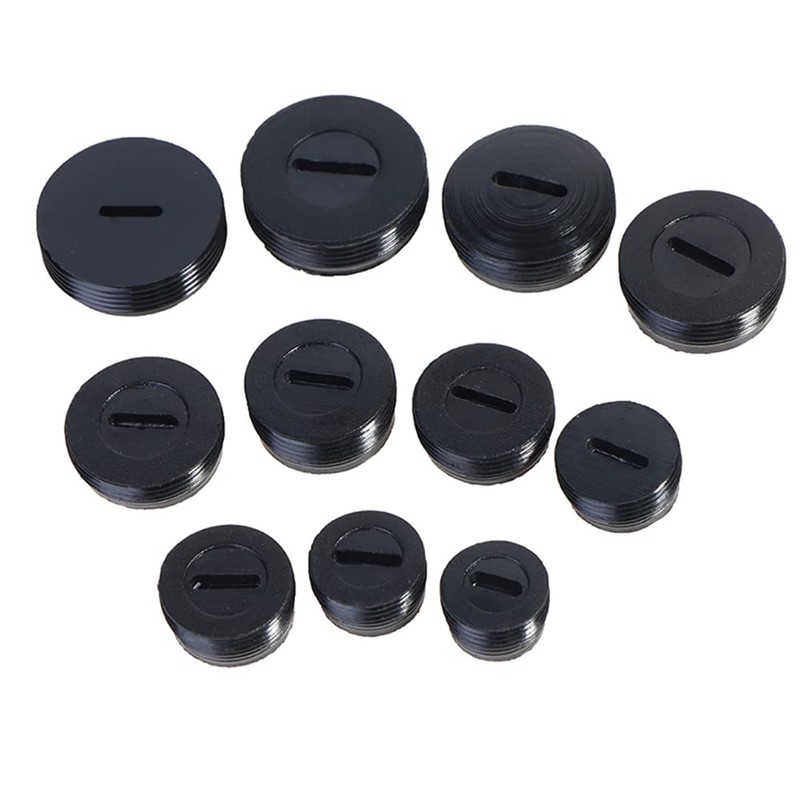 Carbon Brush Cover TAODAN 24PCS 12Size Black Plastic Carbon Brush