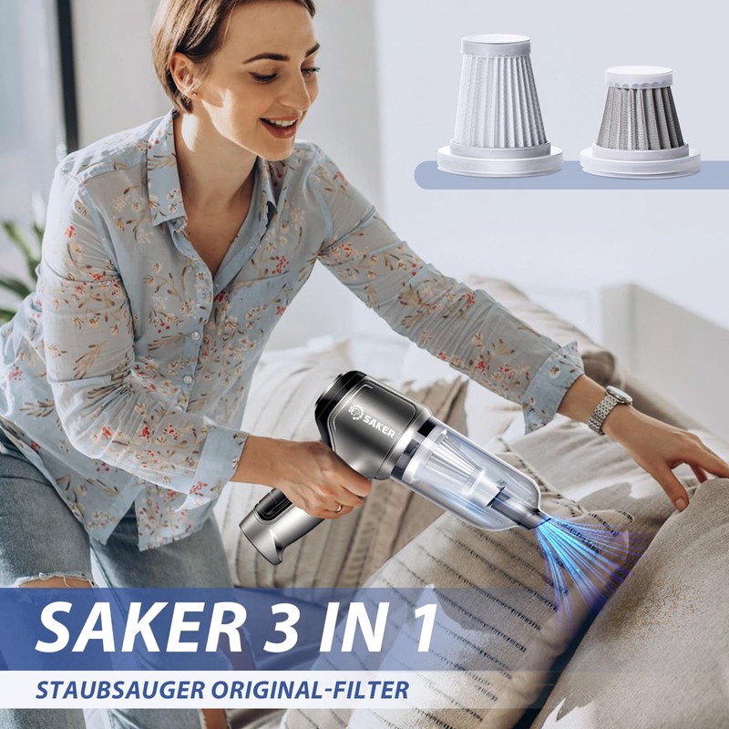 Saker Filter 4 Pack with 3 HEPA Filters and 1