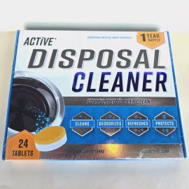 Active Garbage Disposal Cleaner Tablets Septic Safe - 24 Pack - 1 Year Supply