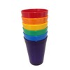 Set of Children's Coloured Tumblers Reusable Virtually Unbreakable Dishwasher Safe